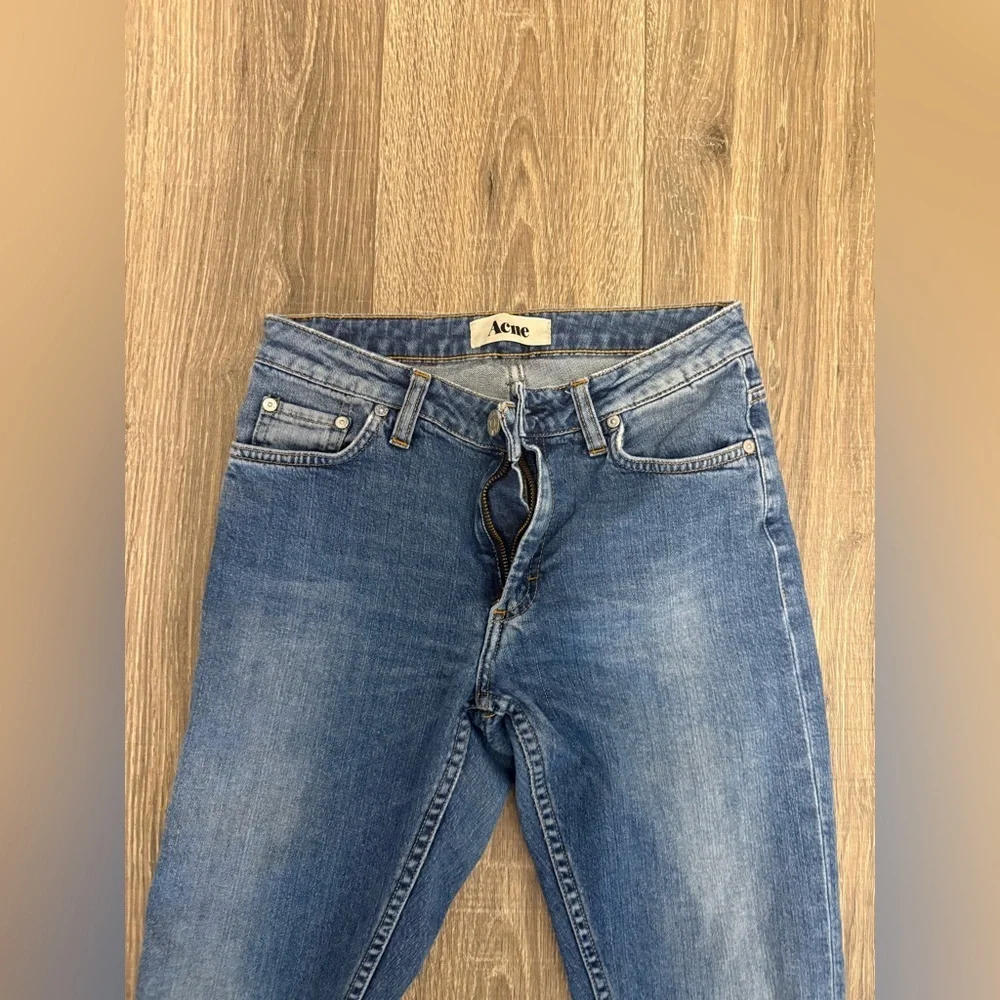 Acne Studios Jeans Women’s Size 25x27 Peg Skinny High Rise Medium Wash Blue
